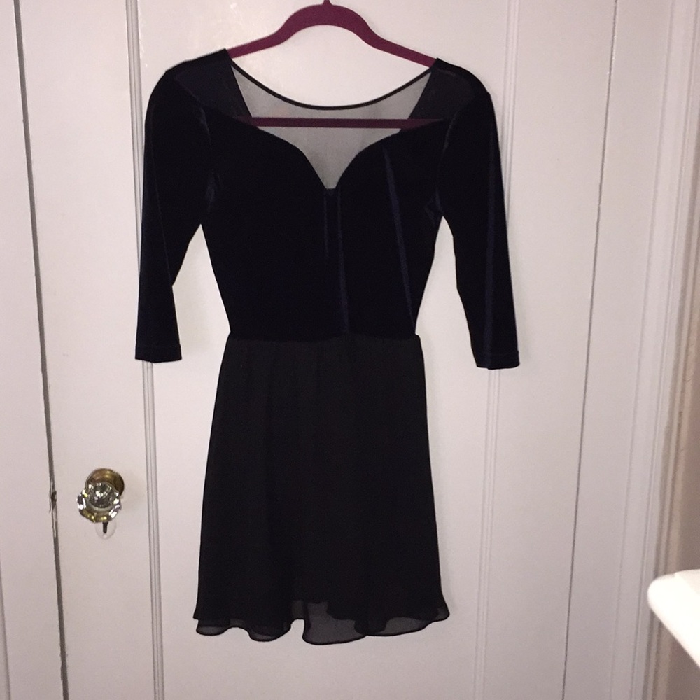 Navy blue and black dress